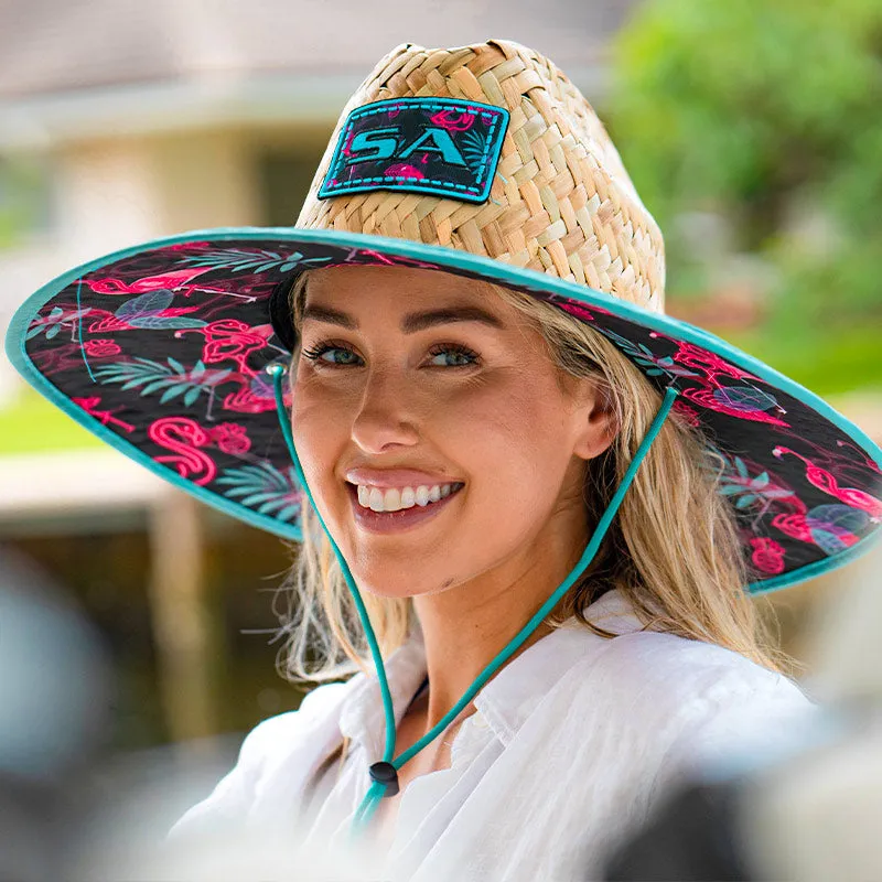 Under Brim Straw Hat | Flamingle