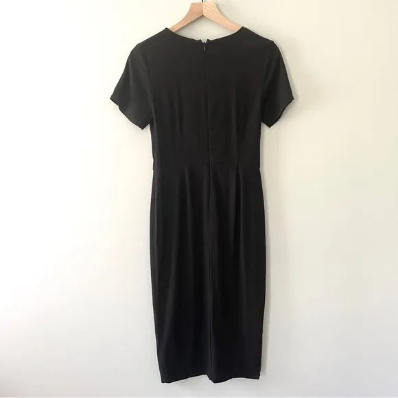 Universal Standard Mary Faux Wrap Dress Surplice Black 3XS = US 2-4