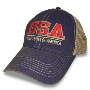 USA Old Favorite Trucker Hat (Blue)