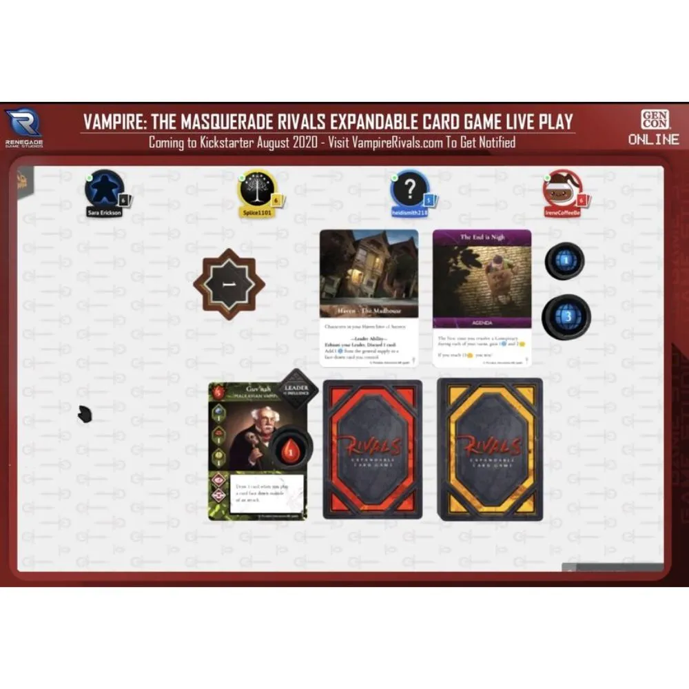 Vampire The Masquerade: Rivals Expandable Card Game