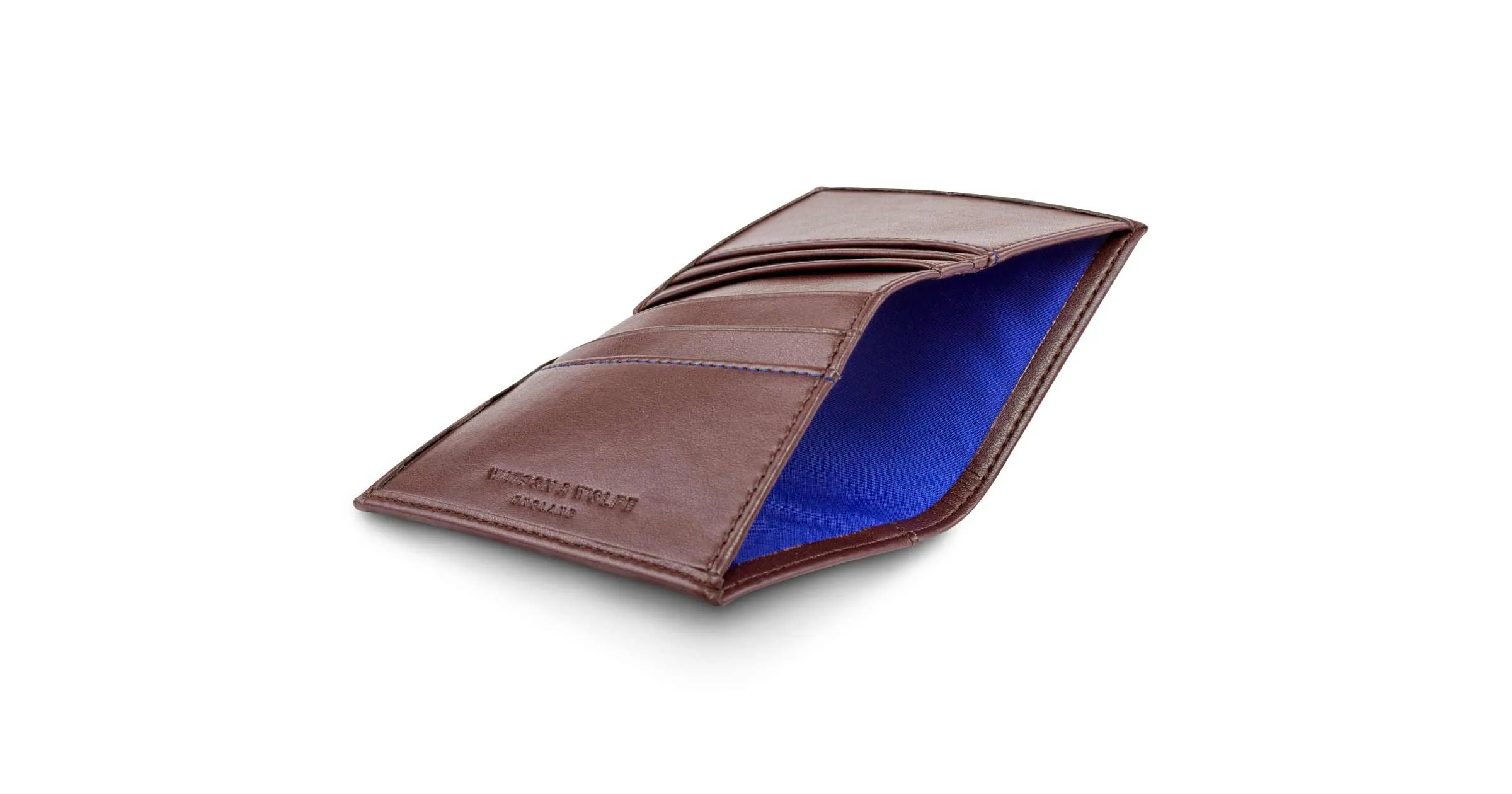 Vegan Leather RFID Protective Card Wallet with Notes Pocket | Chestnut