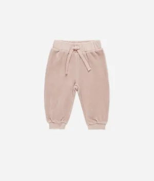 Velour Relaxed Sweatpant - Blush