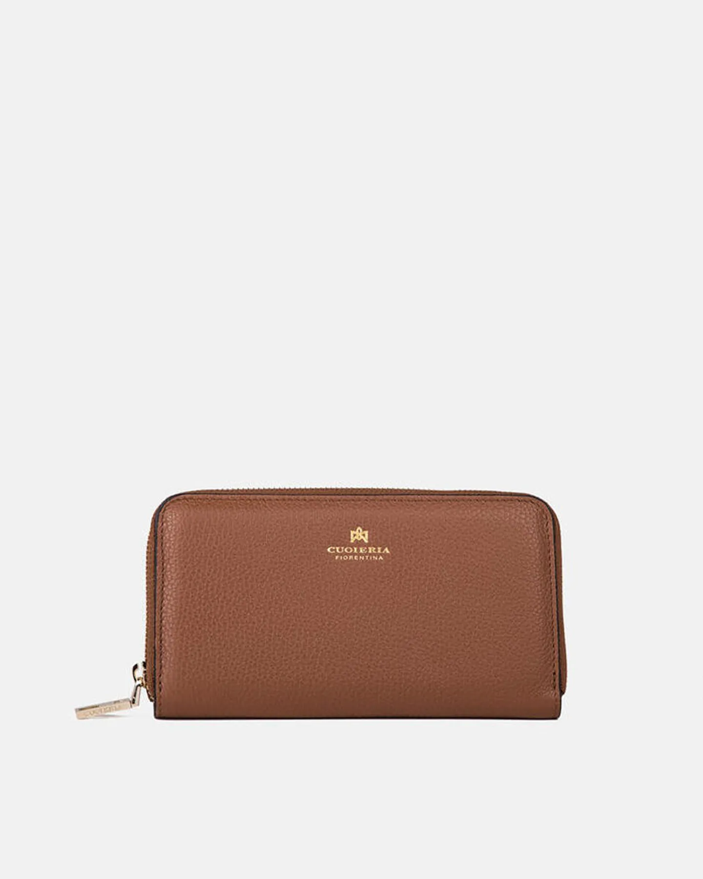 VELVET PORTAFOGLIO ZIP AROUND - CARAMEL