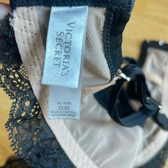Victoria’s Secret Seduction lace bra sling, bralette, corset M