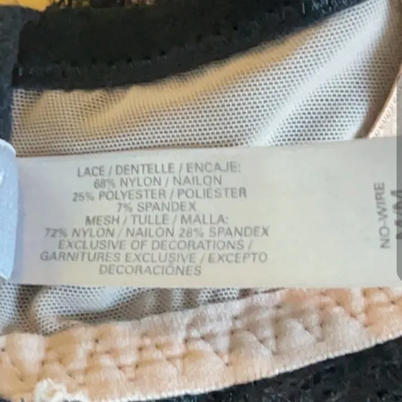 Victoria’s Secret Seduction lace bra sling, bralette, corset M