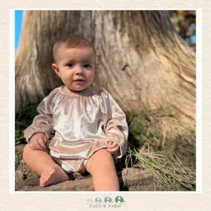 Vignette Baby Girl Wheat Daisy Bubble