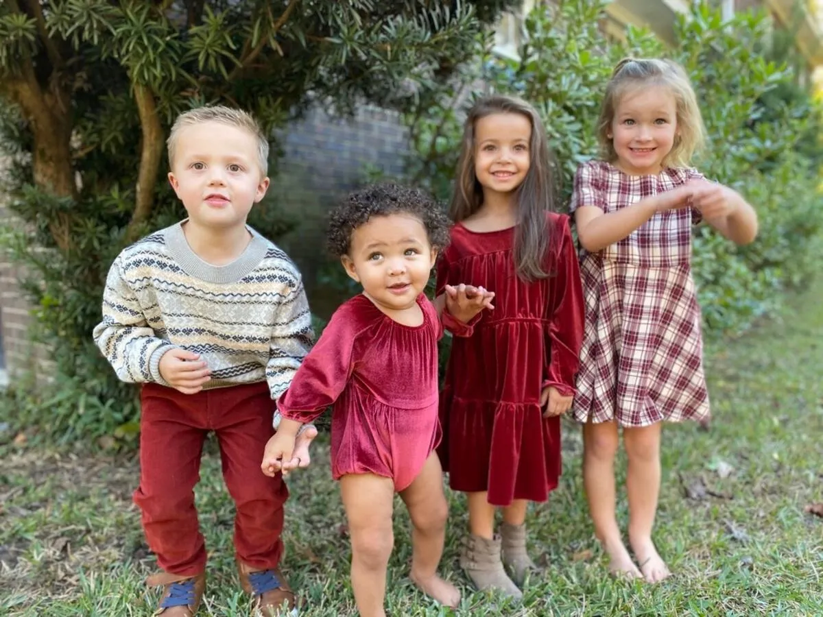 Vignette Daisy Velvet L/S Bubble - Burgundy