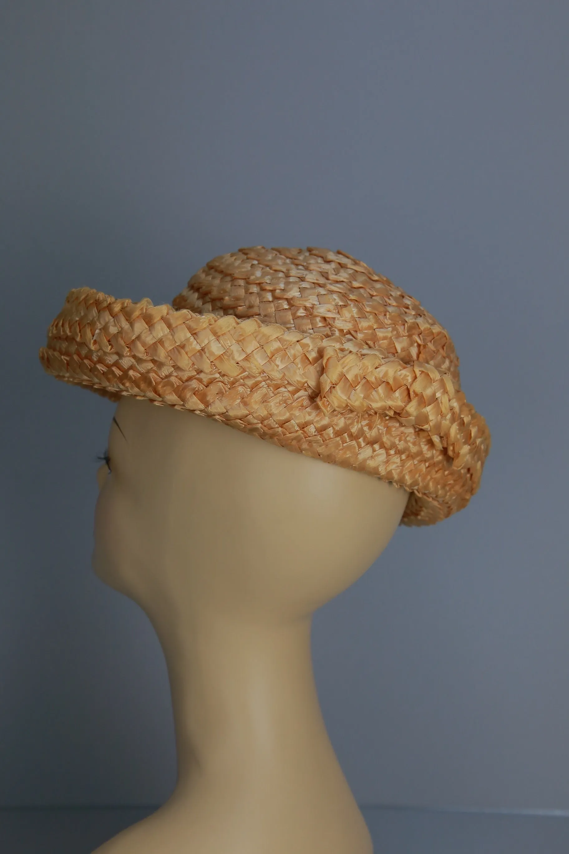 Vintage 60s Straw fashion brimmed hat