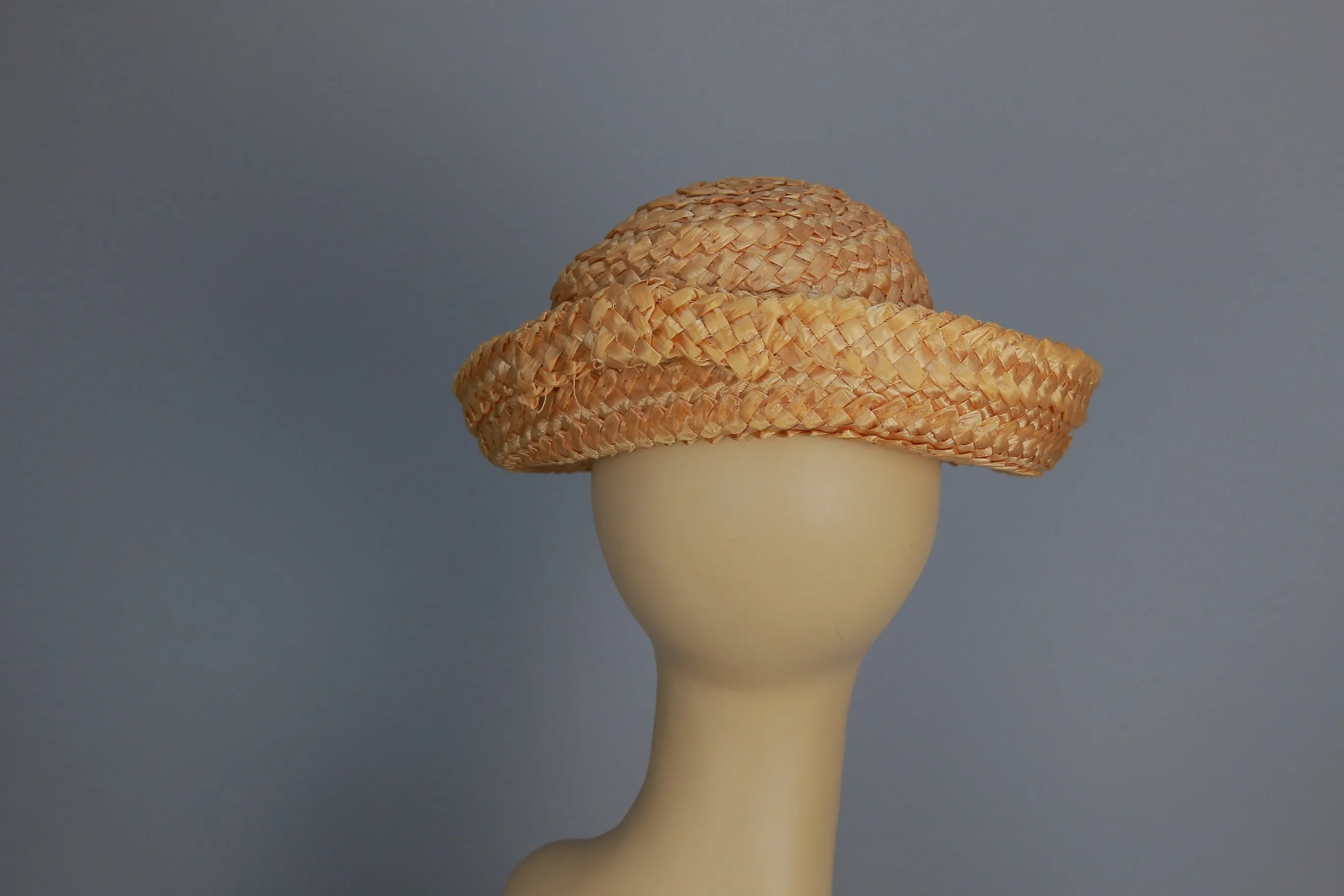 Vintage 60s Straw fashion brimmed hat