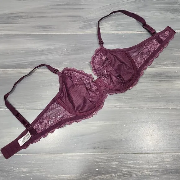 Wacoal Embrace Lace Underwire Bra 65191 Purple Lilac 36D