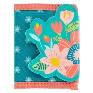 Wallet - Turquoise Floral