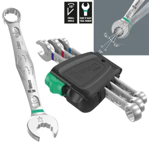Wera Combination Spanner Wrench Set 6003 Joker 4 Set 1 Imperial 4 Piece 5/16"-1/2