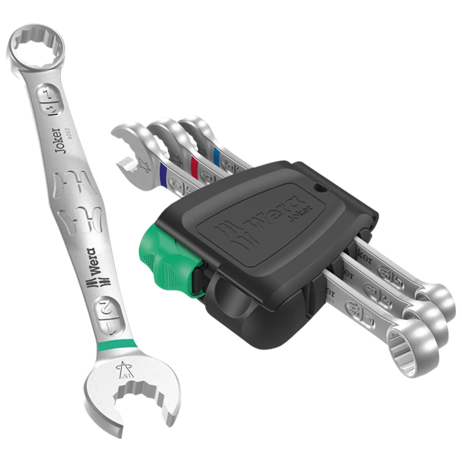 Wera Combination Spanner Wrench Set 6003 Joker 4 Set 1 Imperial 4 Piece 5/16"-1/2