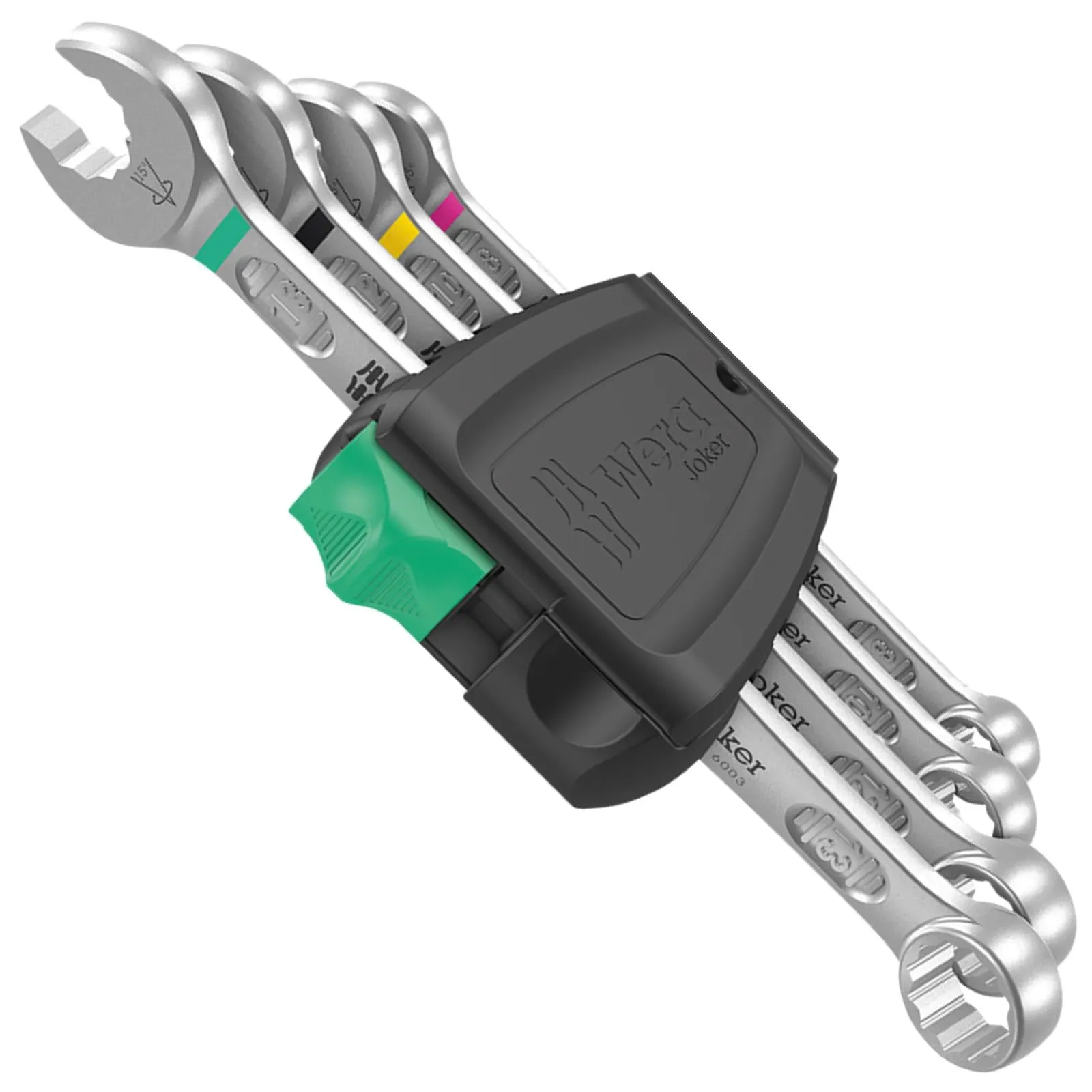 Wera Combination Spanner Wrench Set 6003 Joker 4 Set 1 Metric 4 Piece 8-13mm