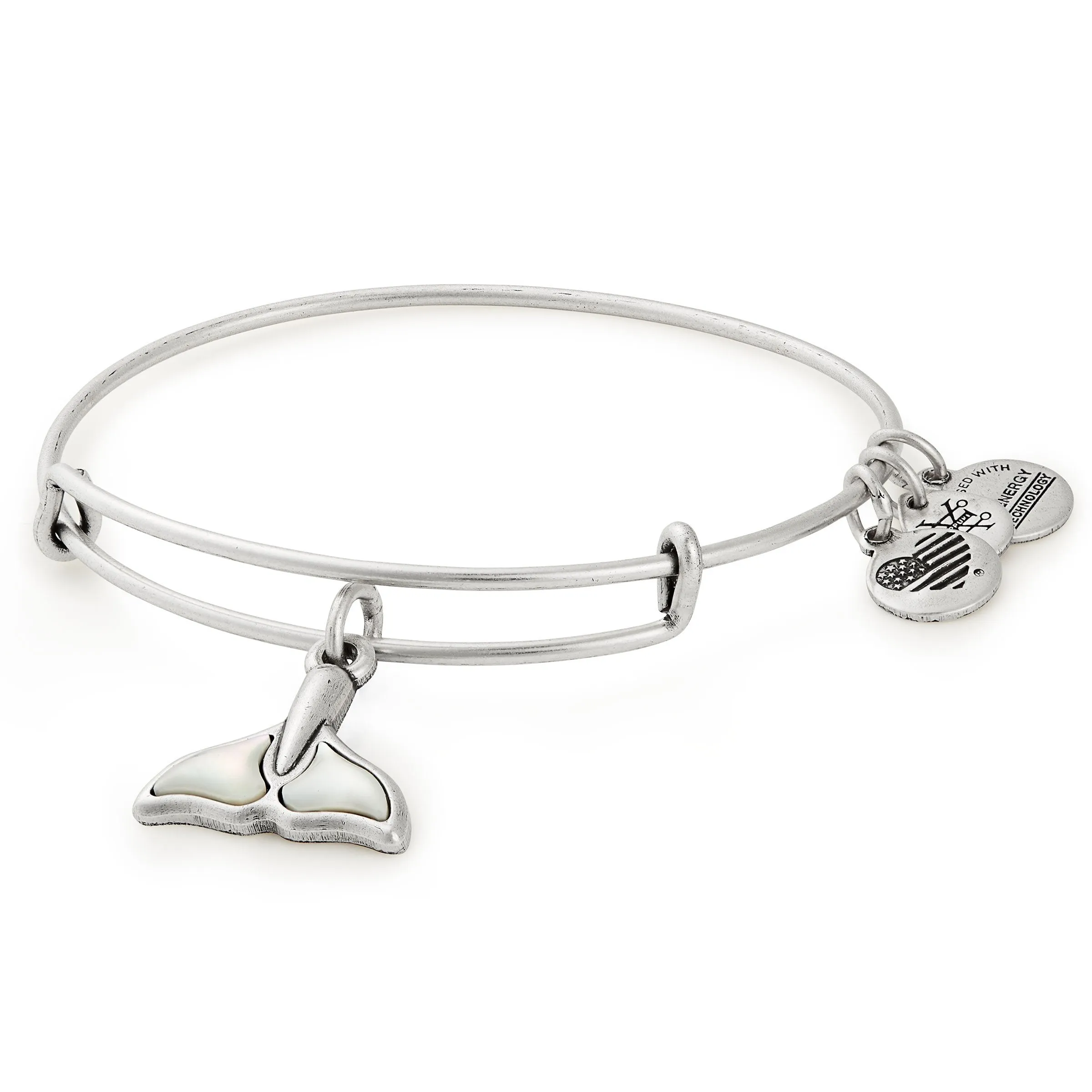 Whale Tail Charm Bangle