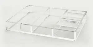 White & Clear Acrylic Valet Tray