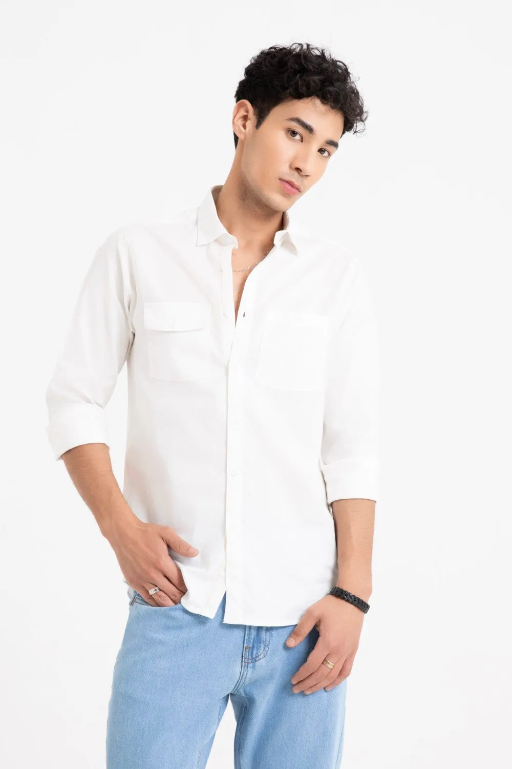 White Casual Shirt