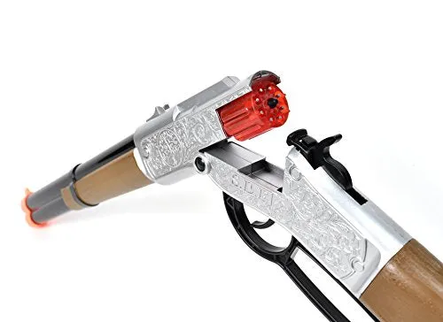 Wild West Cap Play Set – 5 Piece Western Toys for Kids | Cowboy Sheriff Cap Blaster with Handcuffs | Ring Caps Sold Separately - Maxx Action