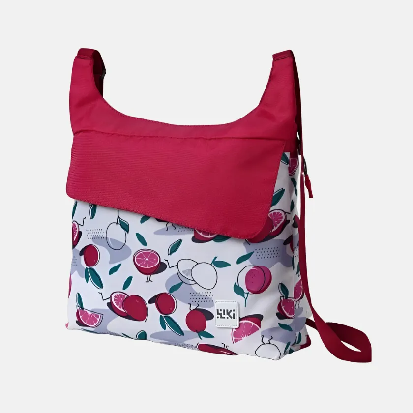 Wildcraft Wiki Grabbie Sling Bag -White/Citrus Black