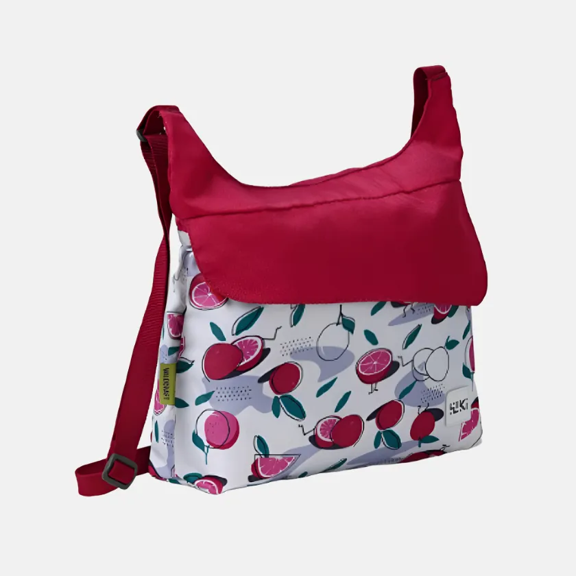 Wildcraft Wiki Grabbie Sling Bag -White/Citrus Black
