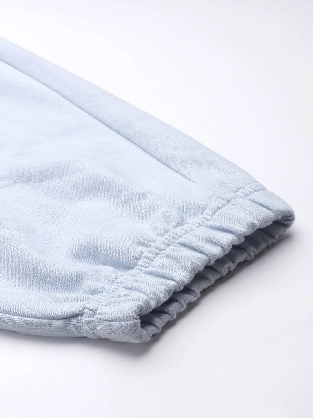 Women Blue Relaxed Fit Organic Cotton Training Joggers