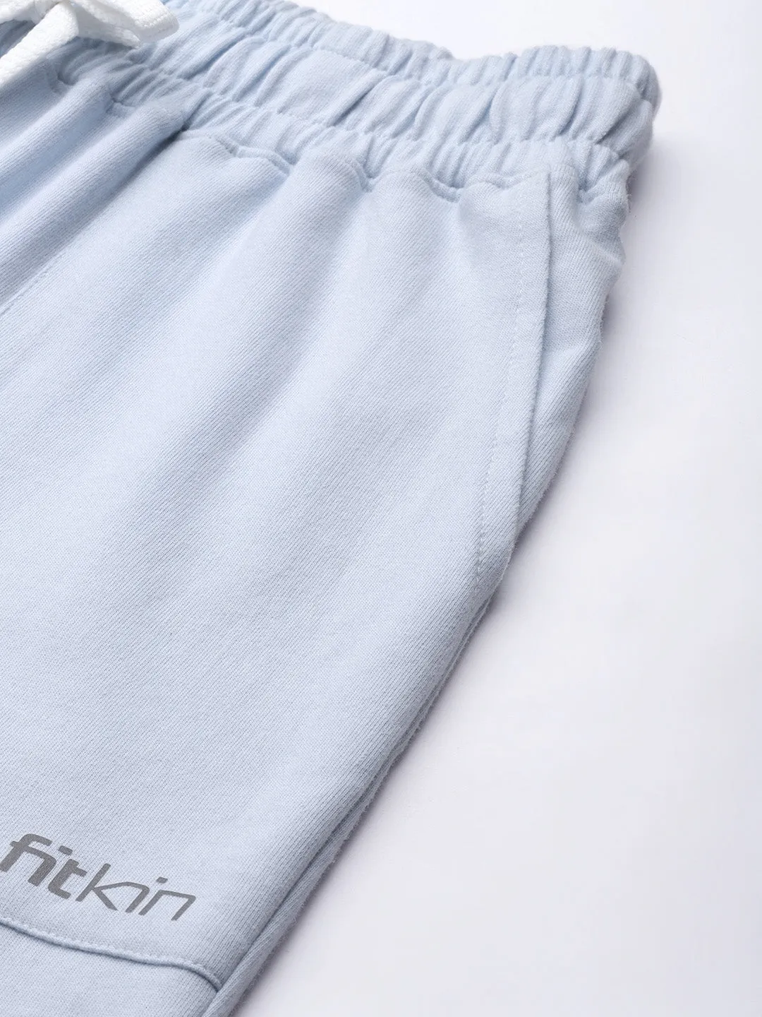 Women Blue Relaxed Fit Organic Cotton Training Joggers