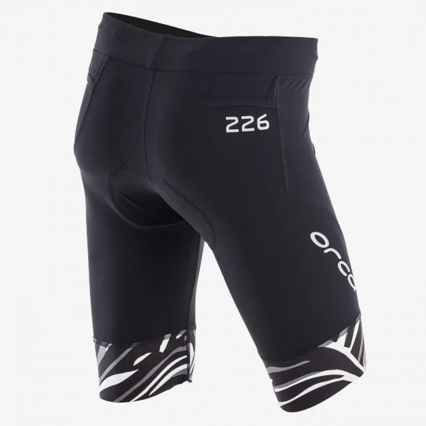WOMENS 226 TRI SHORT BK-WH
