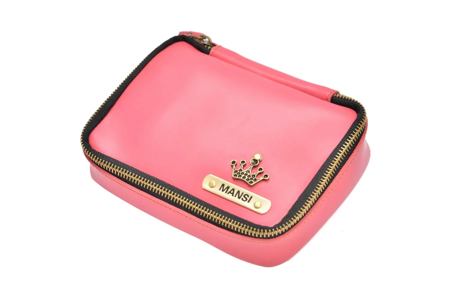 Women's Combo : Mini Makeup Kit  & Chained Sling bag - Pink