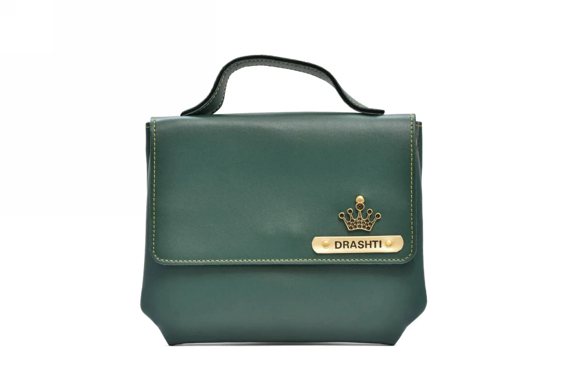 Women's Combo : Mini Makeup Kit & Sling Bag (Olive Green)