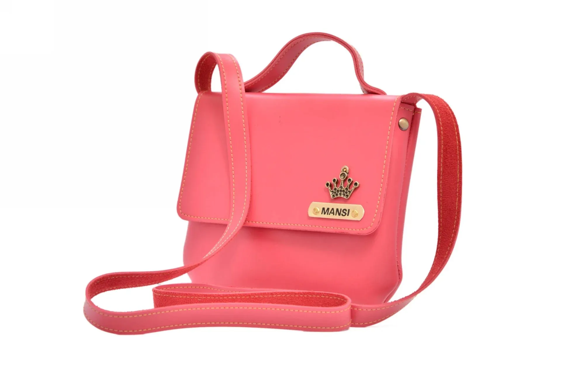 Women's Combo : Mini Makeup Kit & Sling Bag (Pink)