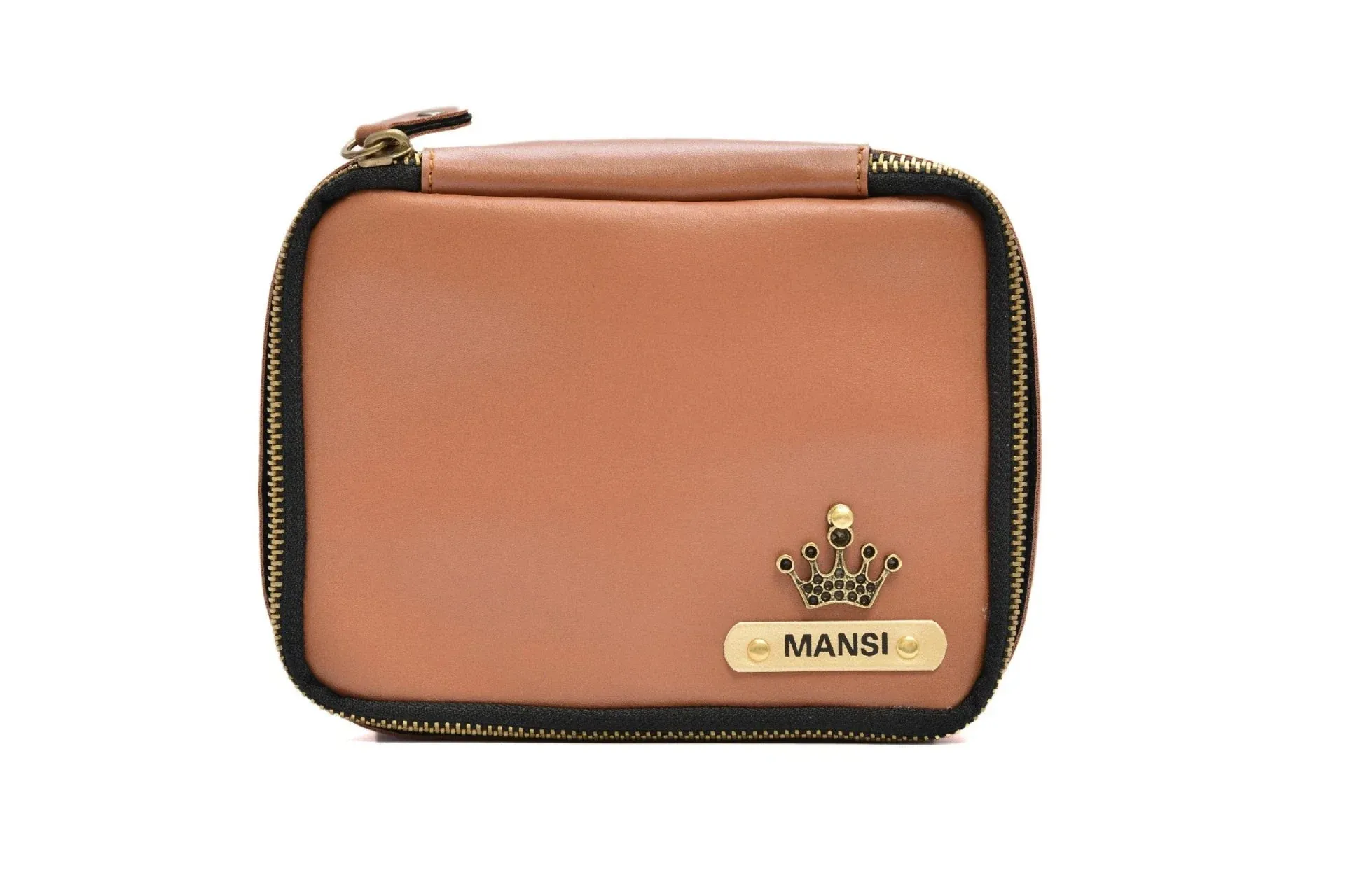 Women's Combo : Mini Makeup Kit & Sling Bag (TAN)