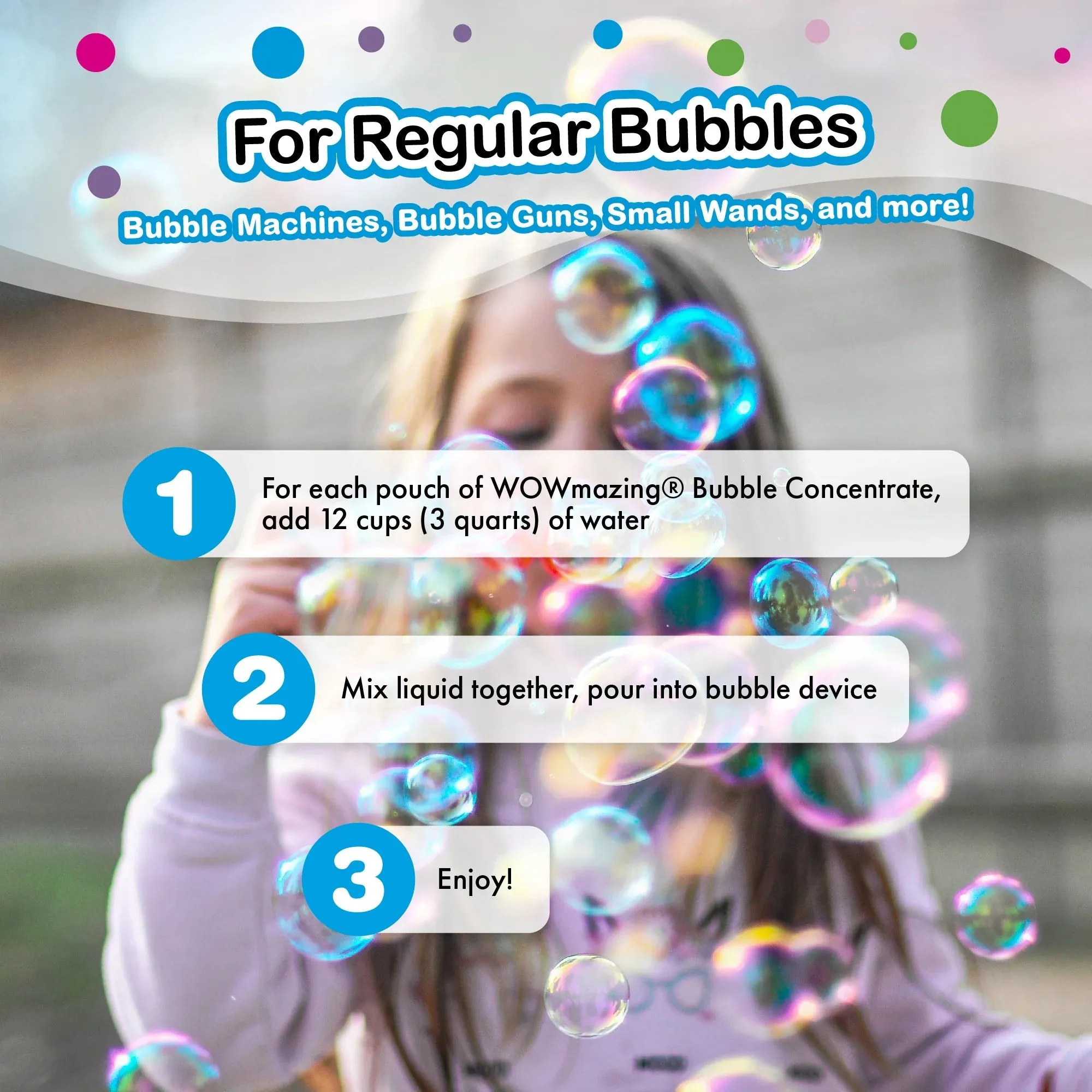 WOWmazing Giant Bubble Powder Concentrated Refills