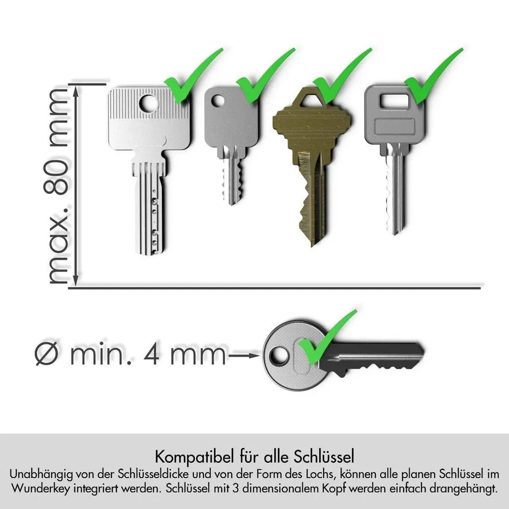 Wunderkey - Caramel Leather Key Organizer