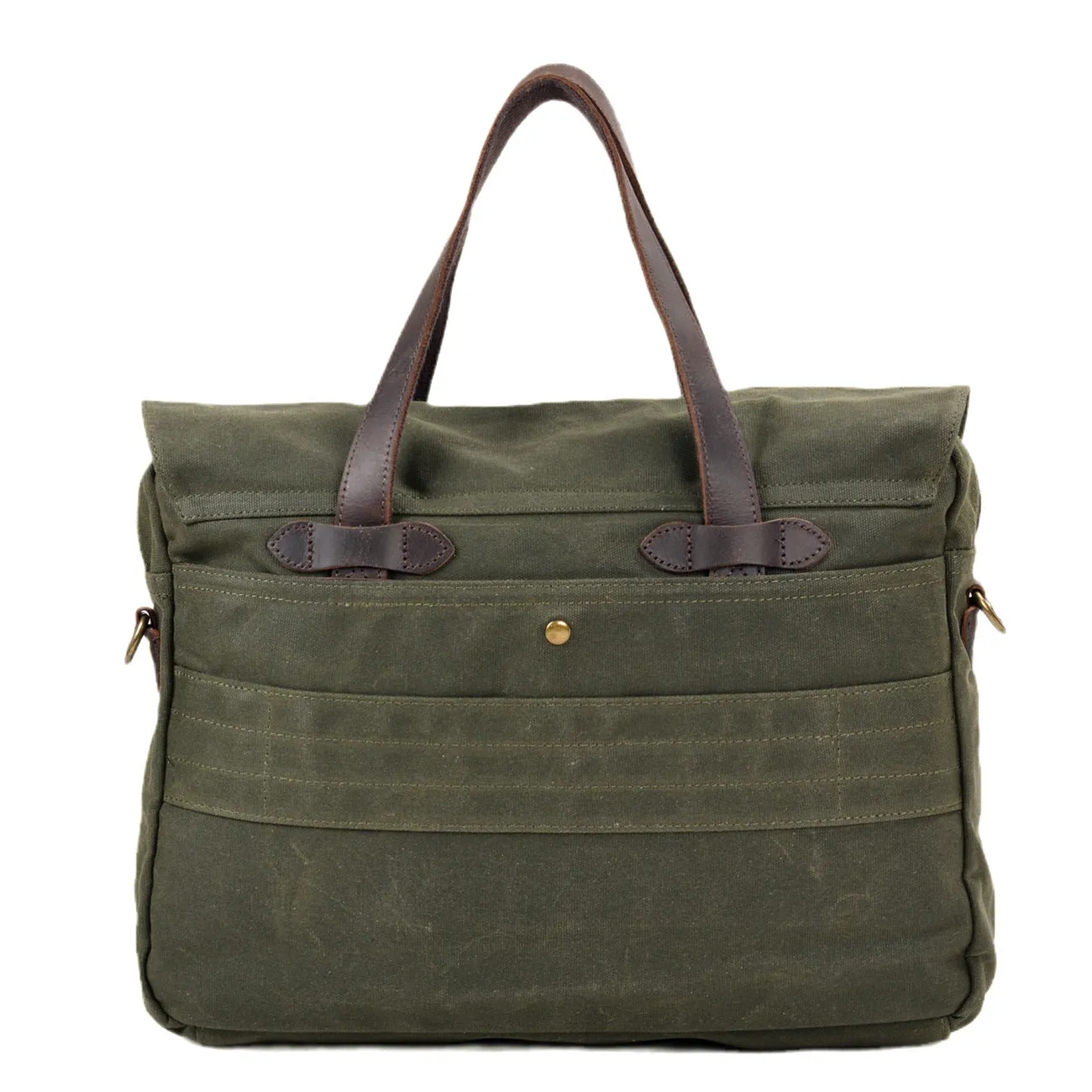XIEYINSHE 2025 Retro soft oil wax canvas men's bag business briefcase 15.6 inch computer bag casual portable shoulder messenger bag