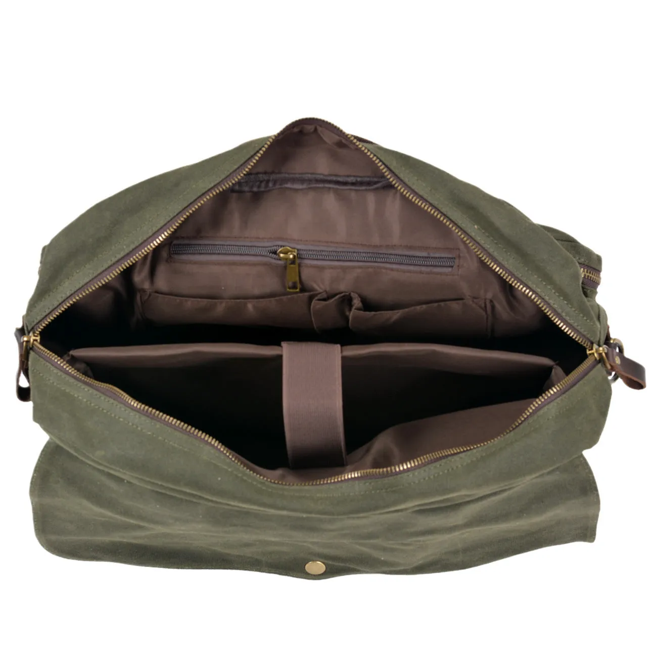 XIEYINSHE 2025 Retro soft oil wax canvas men's bag business briefcase 15.6 inch computer bag casual portable shoulder messenger bag