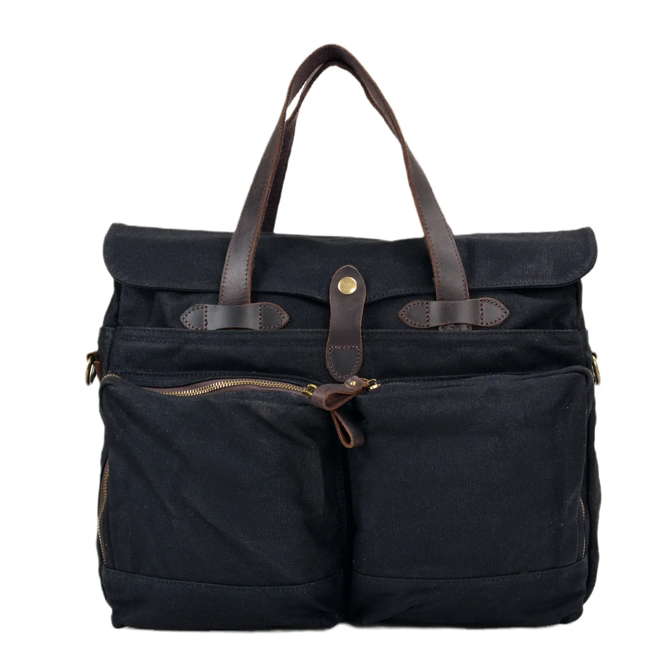 XIEYINSHE 2025 Retro soft oil wax canvas men's bag business briefcase 15.6 inch computer bag casual portable shoulder messenger bag