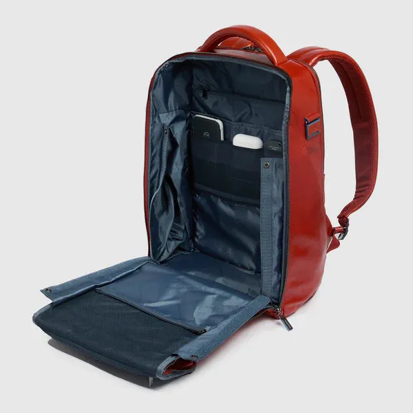 Zaino in Pelle Piquadro Blue Square Porta PC 14'' Nero