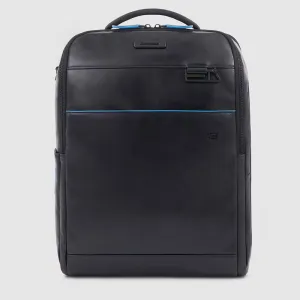 Zaino Piquadro in Pelle Porta PC 15,6'' e Porta Ipad® Blue Square Blu