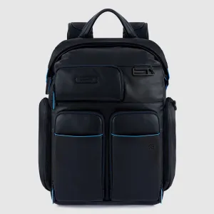 Zaino Piquadro Porta PC con Anti Frode RFID Blue Square Blu