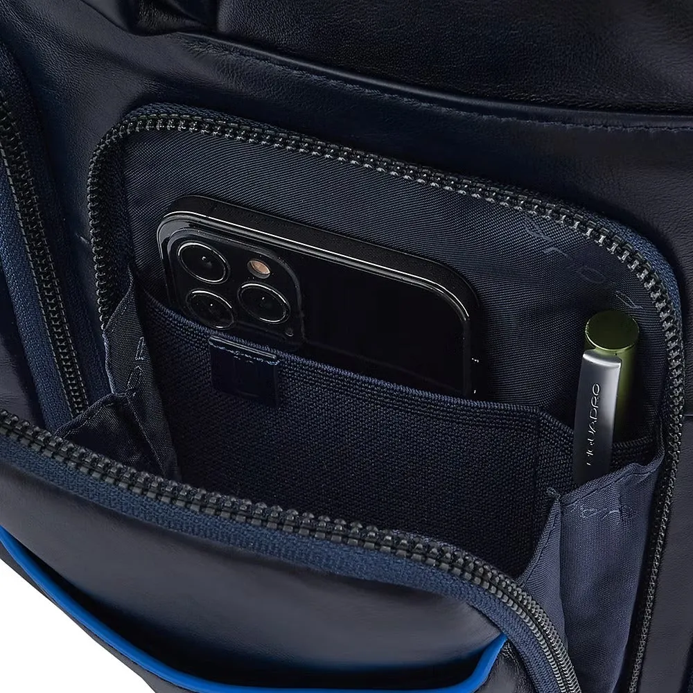 Zaino Piquadro Porta PC con Anti Frode RFID Blue Square Blu