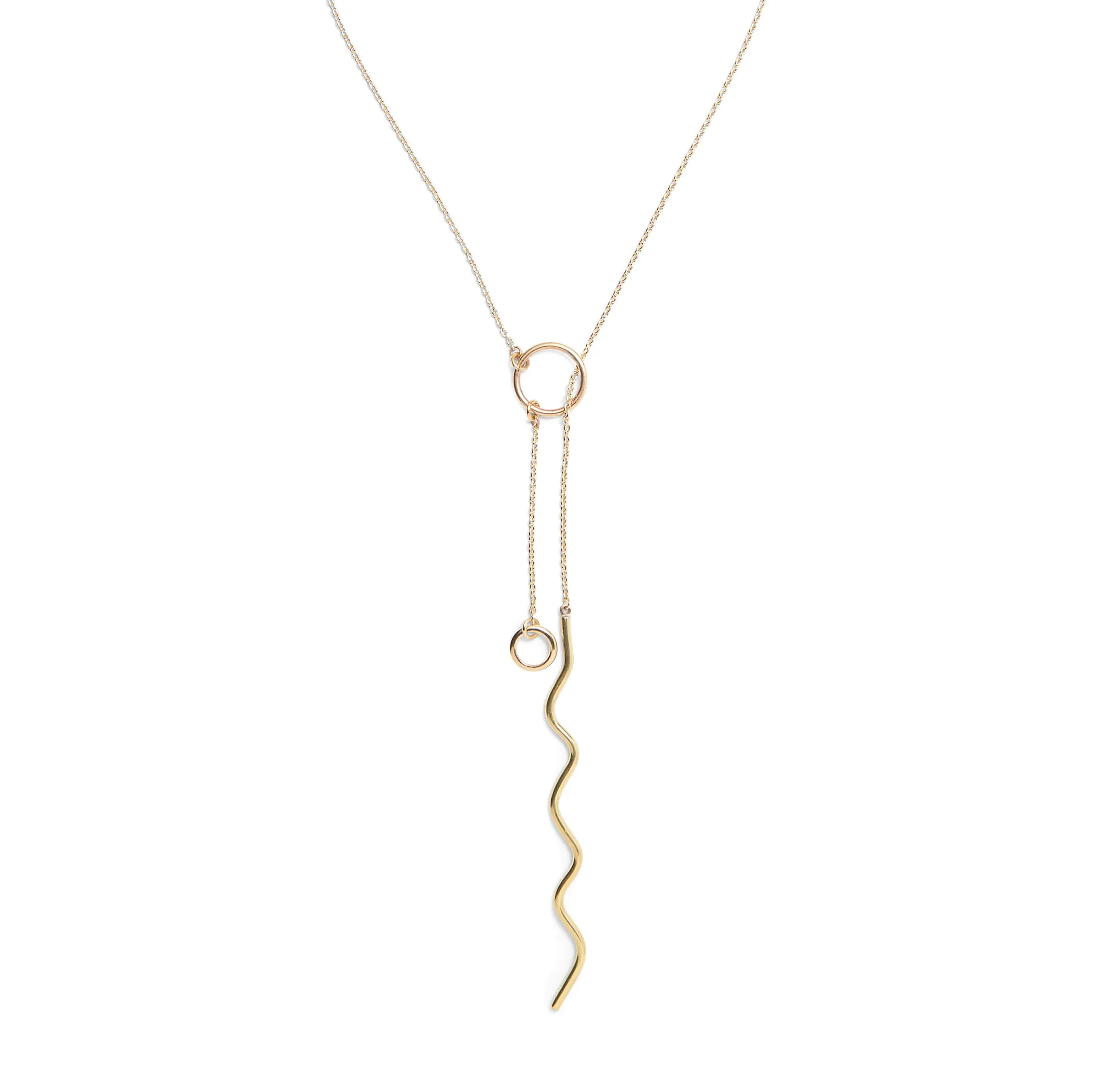 Zig Lariat in Gold