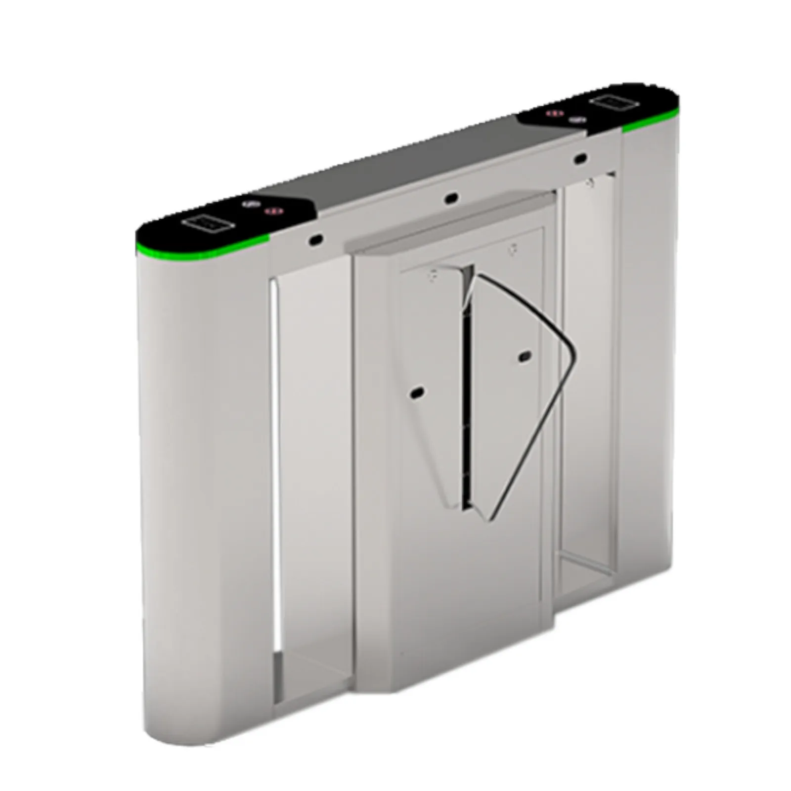 ZKTECO FBL6200PRO- Barrera Peatonal Tipo Flap / Acero Inoxidable / Aletas de Acr